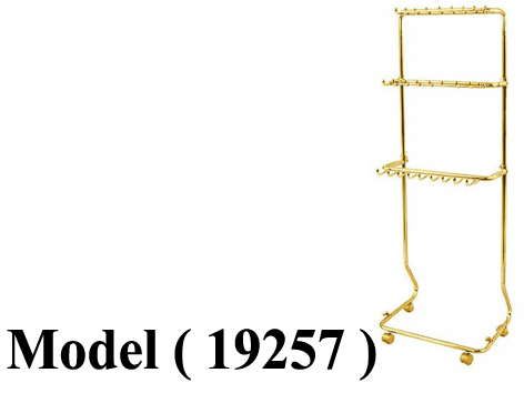 استاندات مكونة B (مو 19257)استاند شوك 3 دور EZ ذهبى (W=64,D=46,H=140CM)