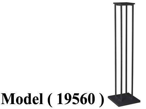 استاندات B (مو 19560) استاند 28 حذاء بدون أرفف بلاستيك اسود (W=40,D=40,H=164CM)