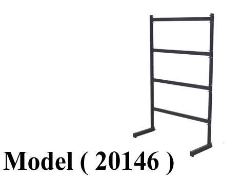استاندات B ( مو 20146 ) استاند بارات كامل 4 بار L رمادى نجومى (W=90,D=50,H=150CM)