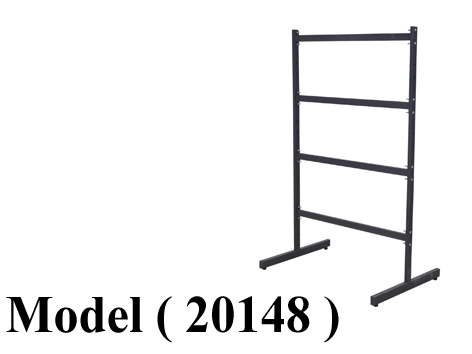 استاندات B ( مو 20148 ) استاند بارات كامل 4 بار T رمادى نجومى (W=90,D=82,H=150CM)