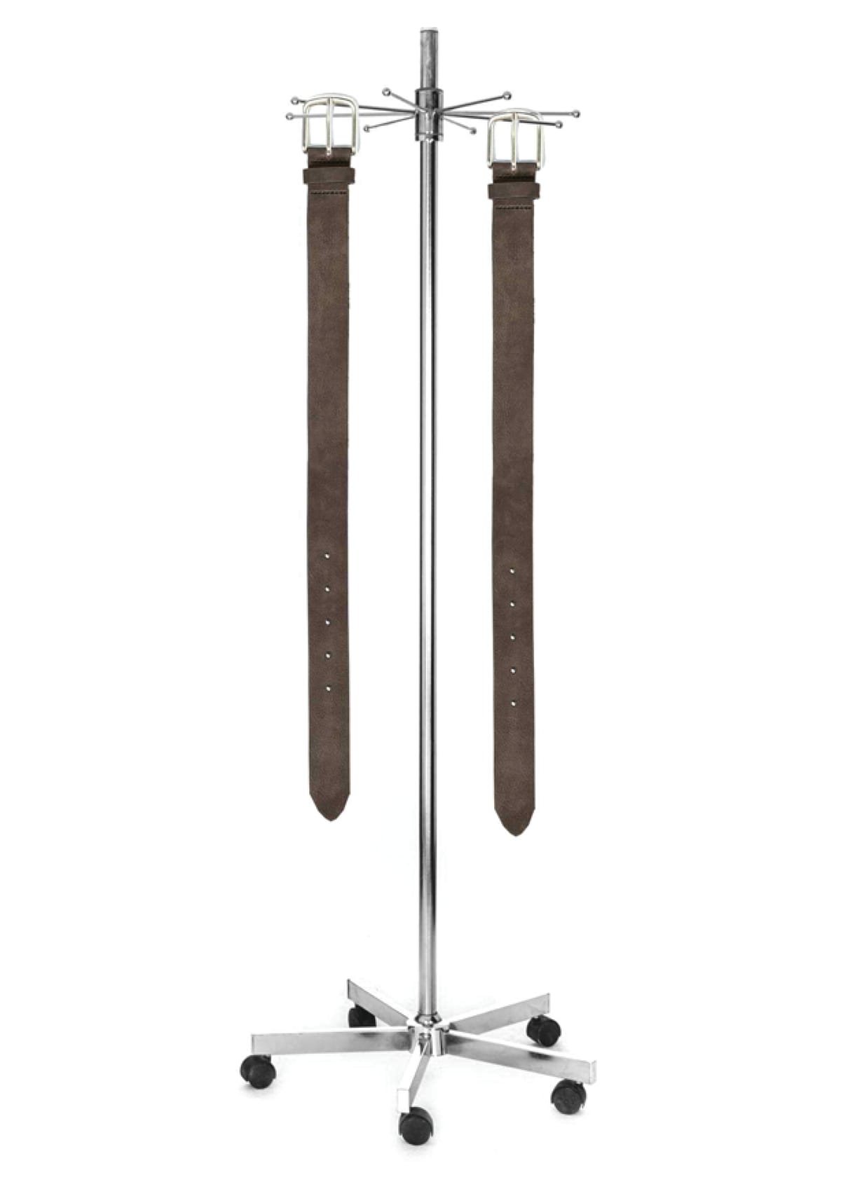 استاندات B (مو 23020 ) استاند دوار احزمة نيكل كروم  (H=185CM)
