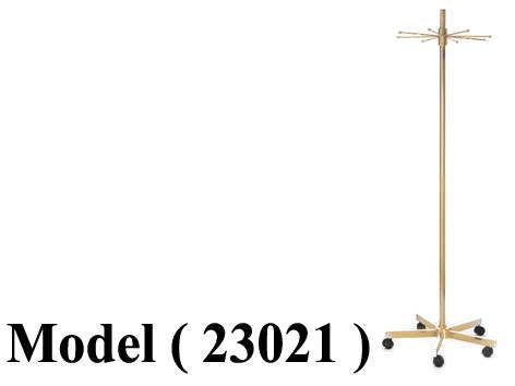 استاندات B (مو 23021) استاند دوار احزمة EZ ذهبي (H=185CM)