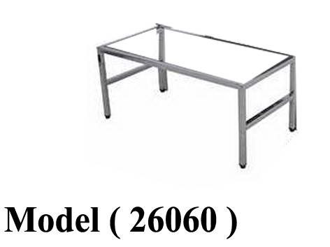 استاندات B (مو 26060) ترابيزة 40 * 90 سم ارتفاع 40 سم نيكل كروم (W=90,D=40,H=40CM)