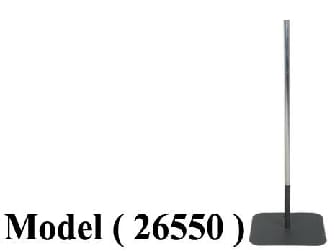 استاندات B (مو 26550) قاعدة استاند بعمود 32 مم مطلى (W=43,D=43,H=100CM)