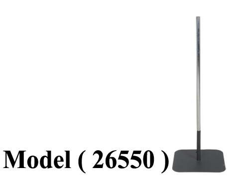استاندات B ( مو 26550 ) قاعدة استاند بعمود 32 مم رمادى نجومى (W=43,D=43,H=100CM)