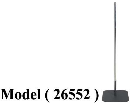 استاندات B ( مو 26552 ) قاعدة استاند بعمود 32 مم رمادى نجومى (W=43,D=43,H=150CM)