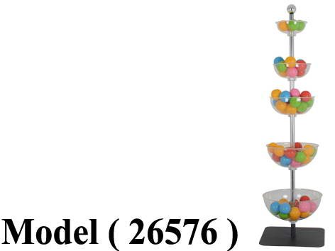 استاندات B (مو 26576) استاند 5EZ بولة اكريليك (W=43,D=43,H=150CM)
