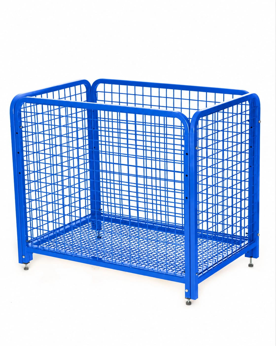 استاندات B (مو 29010) باسكت كافور بالرجلاش ازرق (W=80,D=80,H=80CM)