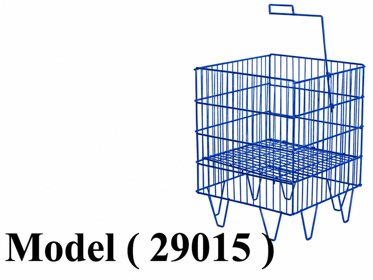 استاندات B (مو 29015) $ سلة بيافطة اسعار EZ ازرق (W=60,D=60,H=80CM)