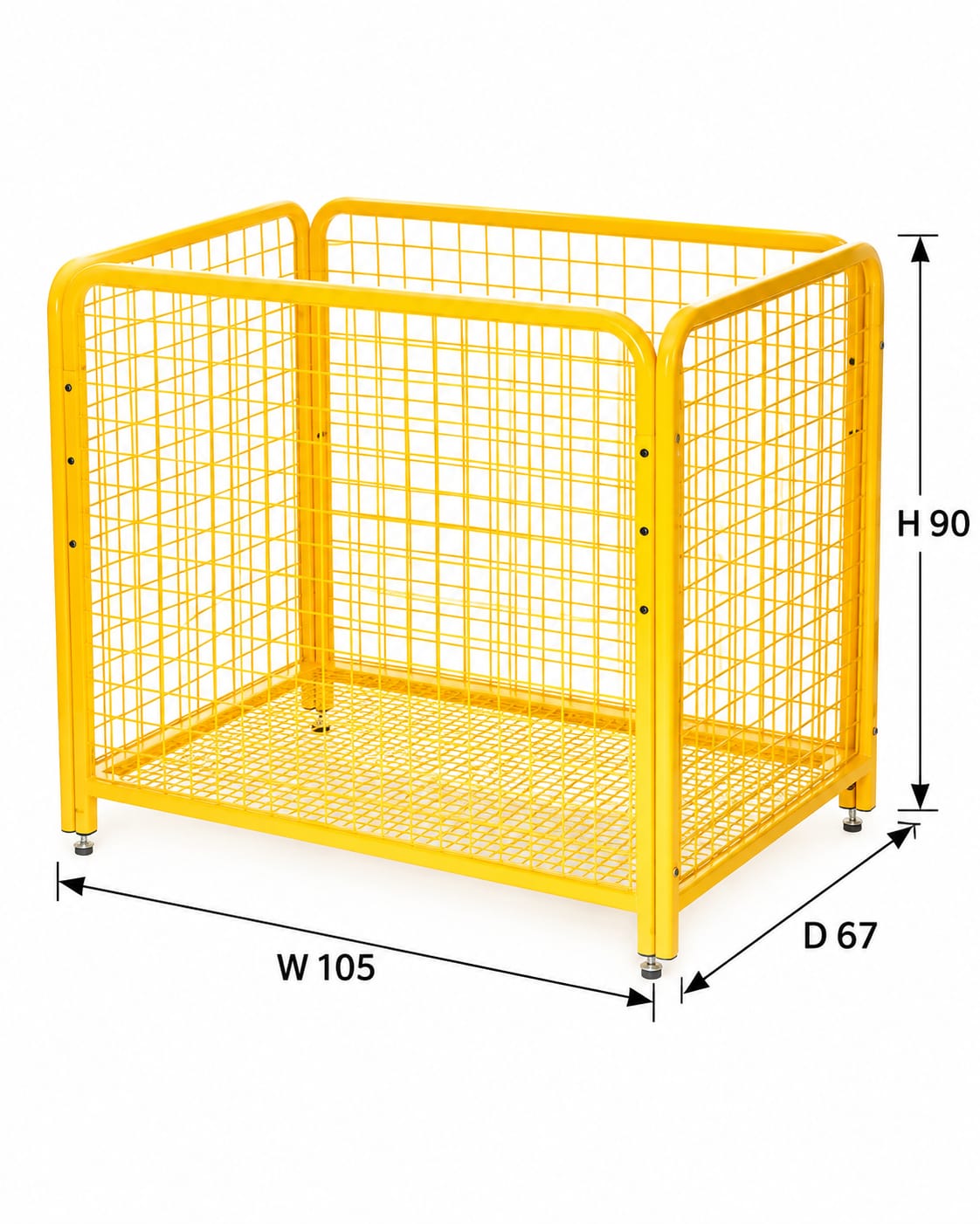 استاندات B (مو 29025) $ باسكت كيا كبير بالرجلاش اصفر (W=105,D=67,H=90CM)