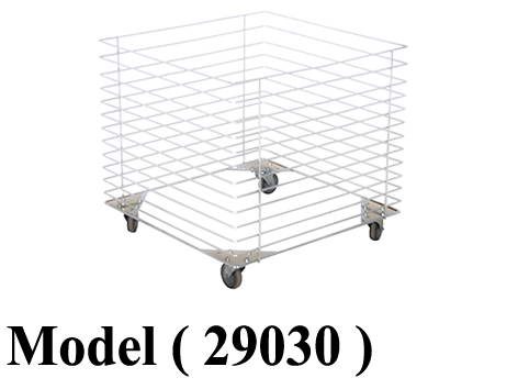 استاندات B  (مو 29030) باسكت شبك بالعجل ابل نيكل كروم (W=60,D=60,H=60CM)