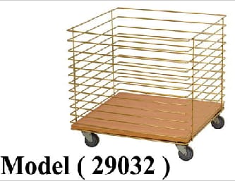 استاندات B (مو 29032) باسكت شبك بالعجل ابل ذهبى بدون خشب (W=60,D=60,H=60CM)