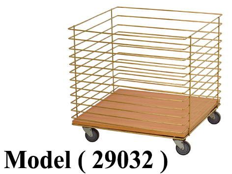 استاندات B (مو 29032) باسكت شبك بالعجل ابل ذهبى بدون الخشب  (W=60,D=60,H=60CM)