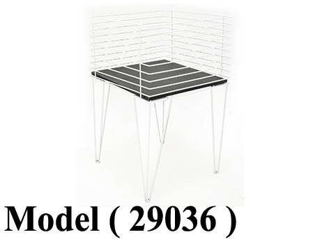 استاندات مكونه B (مو 29036)  باسكت شبك بالعجل EZ ابل اسود بالخشب (W=60,D=60,H=100CM)
