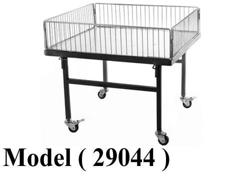 استاندات B (مو 29044) استاند ترابيزة عروض اسود * نيكل (W=90,D=90,H=80CM)