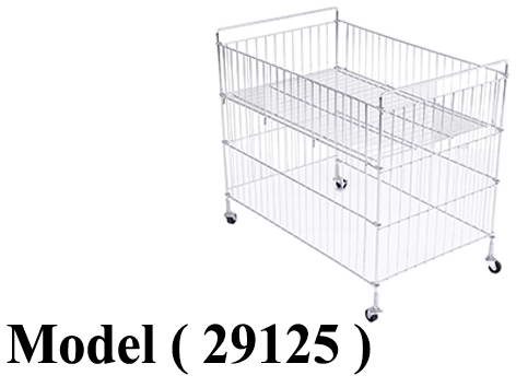 استاندات (NO) E (مو 29125) & استاند شبك بالعجل نيكل (W=80,D=50,H=65CM)