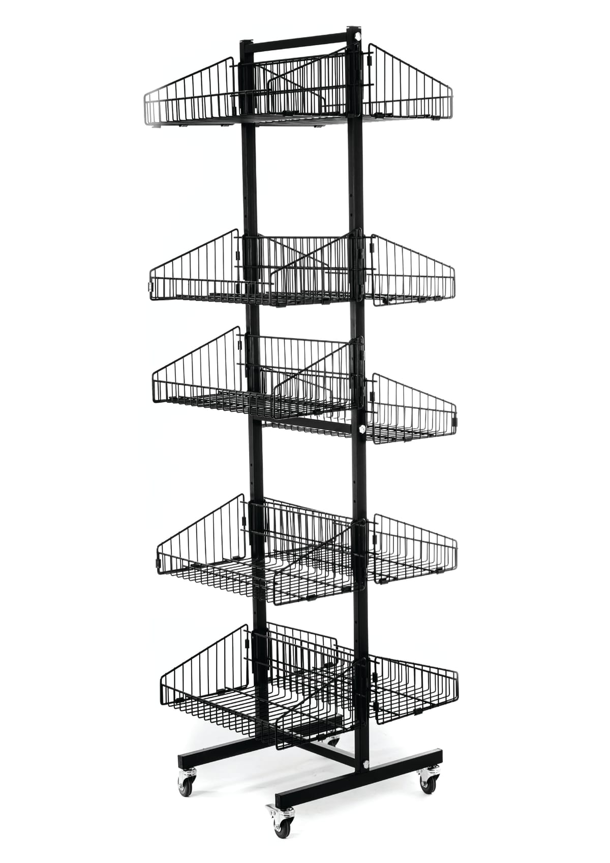 استاندات B (مو 29175) $ استاند T عدد 10 باسكت اسود (W=45,D=50,H=167CM)