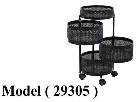 استاندات c (مو 29305) استاند تربو 3 درج دائرى اسود (W=30,D=30,H=66CM)