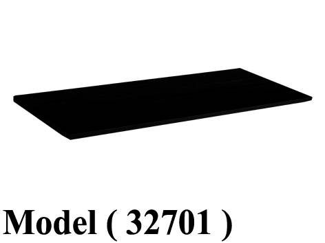 أرفف كوزماتيك B (مو 32701) رف لوجو بدون أضاءة اسود لامع (W=60,D=20,THICK=1.8CM)