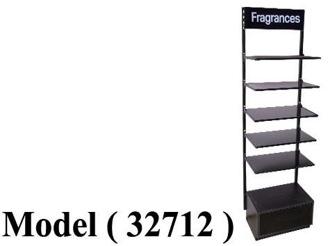 وحدات عرض كوزماتيك B ( مو 32712 ) وحدة متصلة EZ  عرض عطور حائطية مضيئة (FRAGRANCE UNIT) (W=60,D=42,H=220CM)