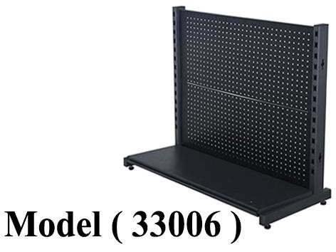 استاندات مكون B (مو 33006) استاند كاشير  L EZ ـ90 ظهر بيجبورد معدنى قطع رمادى نجومى ( بدون اكسسوارات ) (W=93,D=41,H=86CM)