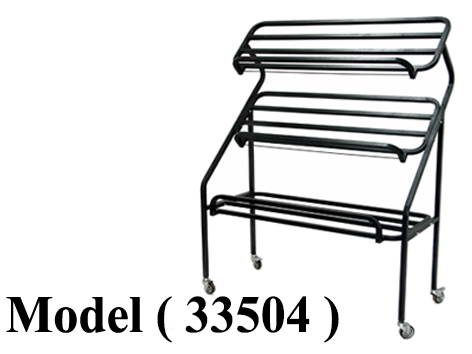 استاندات B ( مو 33504 ) استاند عرض بضائع طائر عجل اوربى رمادى نجومى (W=125,D=50,H=170CM)
