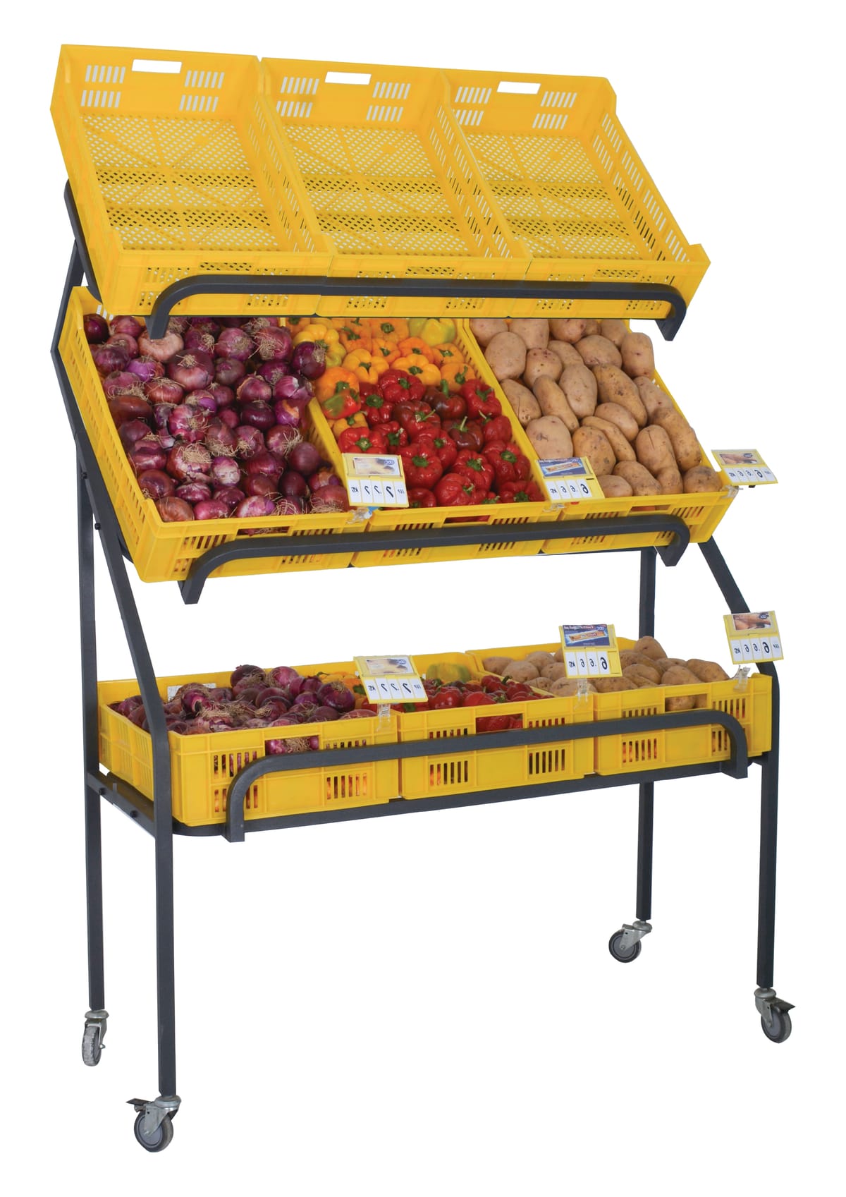 استاندات مكون B (مو 33512) استاند عرض بضائع طائر EZ عجل اوربى رمادى نجومى (9صندوق مجزر بيور ) (W=125,D=50,H=170CM)