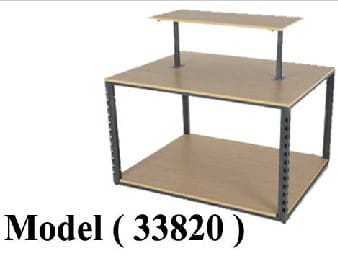 استاندات مكون B (مو 33820) ترابيزة وانزى EZ بالقرص الخشب فقط ارو نبراسكا (W=122,D=94,H=112CM)