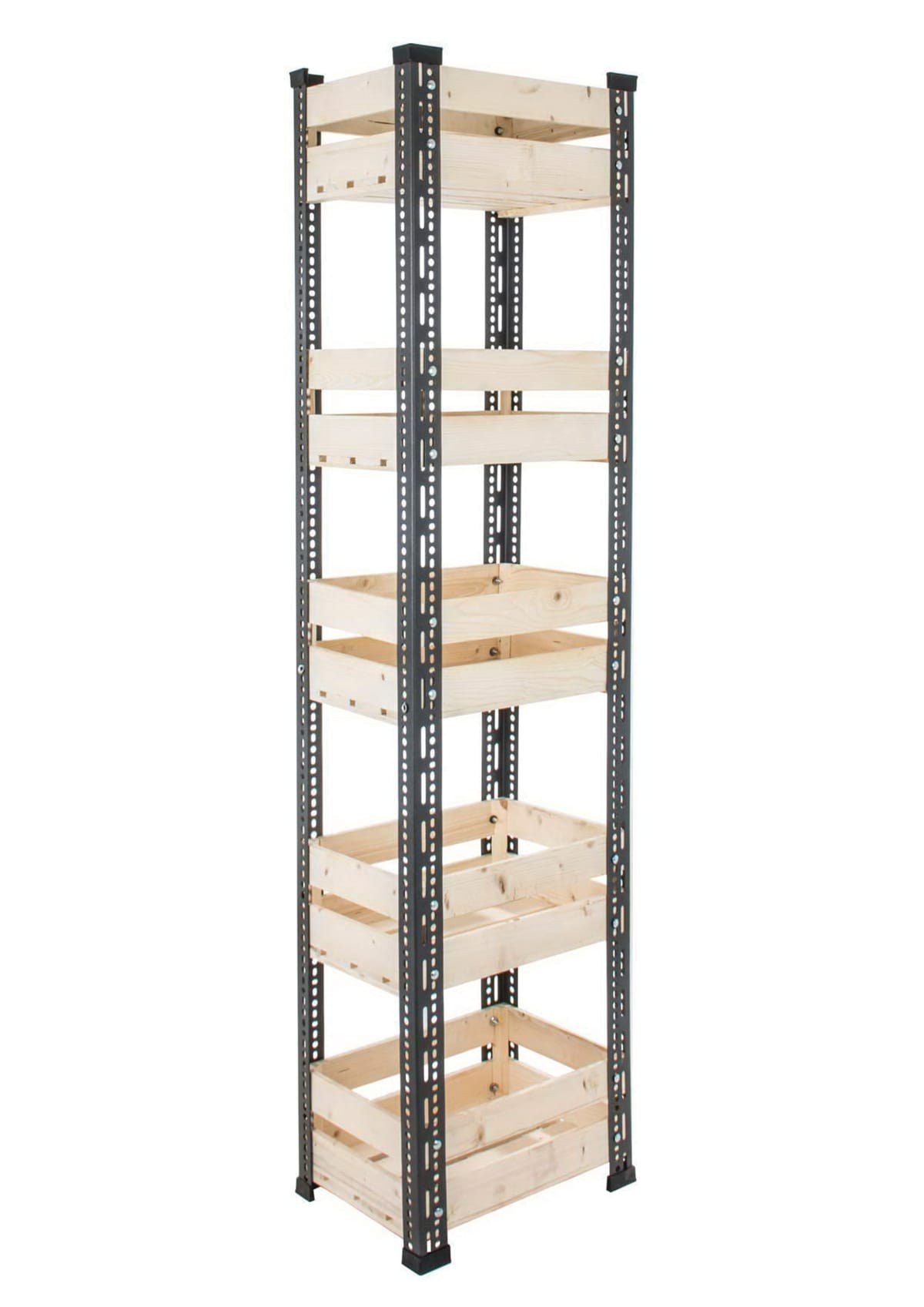 استاندات مكون B ( مو 33914 ) استاند استاندر 5 باسكت خشب هافان (W=50,D=35,H=200CM)