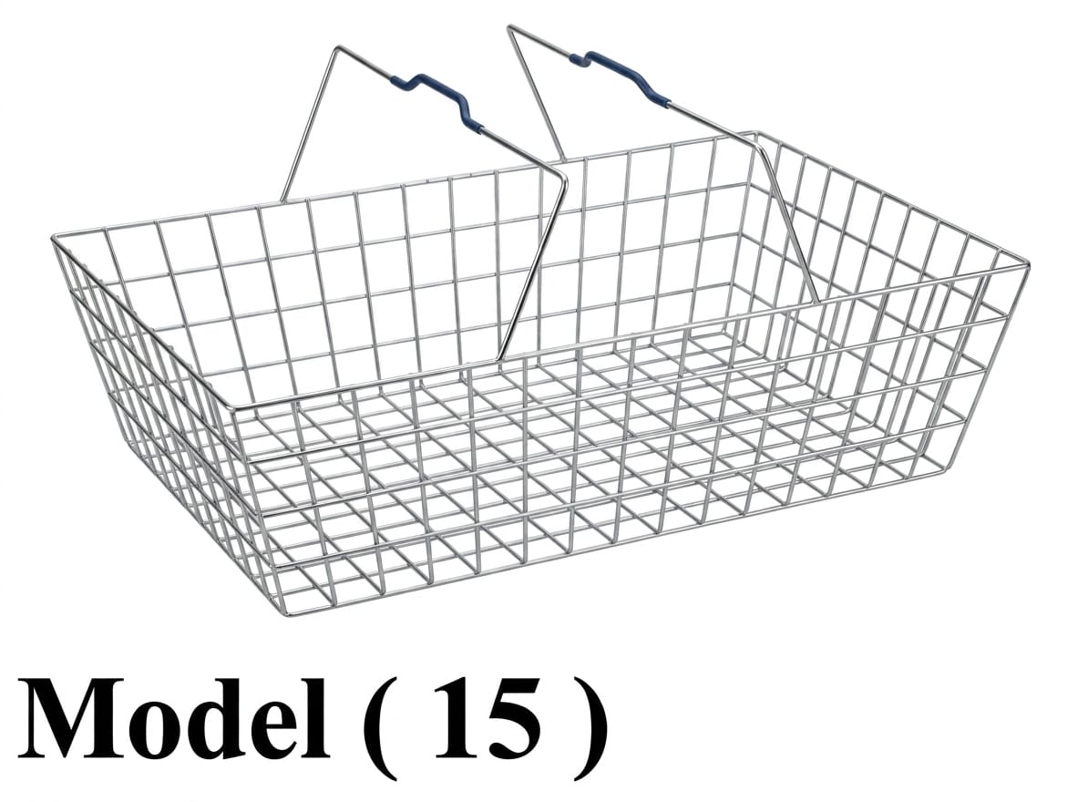 بساكت شوبينج B ( مو 15 ) باسكت شوبينج مطلى تجارى 20 لتر يد برتقالى (W=45,D=30,H=20CM)