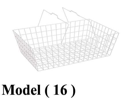 بساكت شوبينج B (مو 16) بساكت شوبينج ابيض تجارى 20 لتر (W=45,D=30,H=20CM)