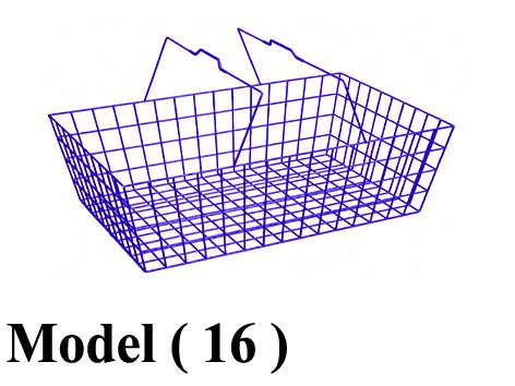 بساكت شوبينج B (مو 16) بساكت شوبينج ازرق تجارى 20 لتر (W=45,D=30,H=20CM)