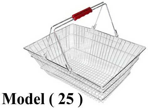 بساكت شوبينج NO F (مو25 ) % باسكت شوبينج نيكل كروم 24 لتر(W=55,D=36,H=21CM)
