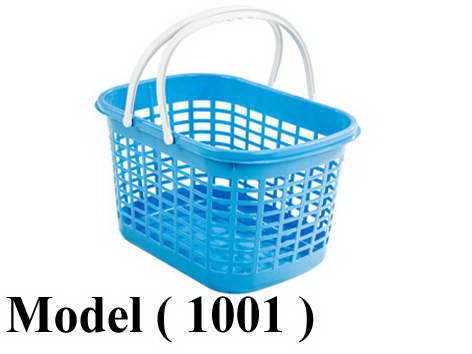 بساكت شوبينج TG B ( مو 1001 ) <> باسكت شوبينج 2 يد بلاستيك أزرق  (W=49,D=33,H=28CM)