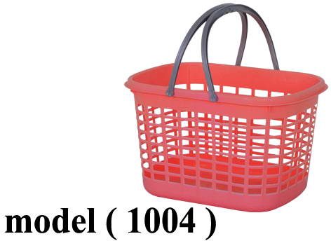 بساكت شوبينج LX C (مو 1004) <>باسكت شوبينج 2 يد بلاستيك احمر (W=49,D=33,H=28CM)
