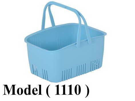 بساكت شوبينج B (مو 1110) باسكت شوبينج صغير 2يد بلاستيك 10 لتر لبنى (W=30,D=20,H=15CM)