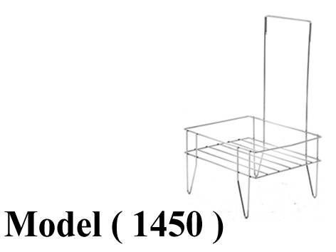 بساكت شوبينج B (مو 1450) !!قاعدة باسكت شوبينج صغير نيكل كروم (W=41,D=29,H=70CM)