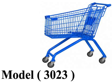 تروليات B (مو 3023) ترولى شوبينج EZ عجل اوربى 4 " ازرق 120 لتر (W=87,D=52,H=104CM)