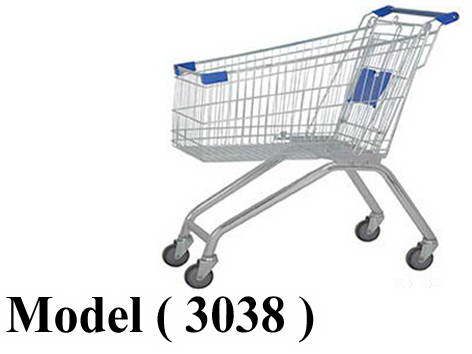 تروليات B (مو 3038) ترولى شوبينج EZعجل اوربى 4" مطلى يد ازرق 180 لتر (W=93,D=60,H=104CM)