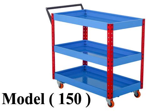 ترولياتC (مو150) عربة عدد وادوات ازرق*احمر(W=100,D=50,H=90CM)