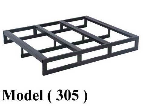 باليتات B (مو 305) باليته معدنية قاعدة خشب اسود  120*100سم  (بدون الخشب) (W=120,D=100,H=15CM)
