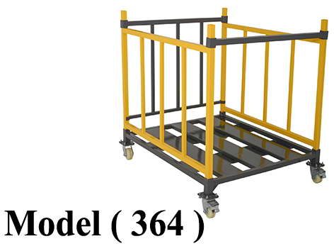 باليتات B (مو 364) باليتة تخزين بالعجل صينى 4" رمادى * اصفر (W=117.5,D=127,H=125CM)