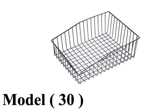 بساكت تخزين F ( مو 30 ) (( باسكت سلك 29 * 39 سم رمادي نجومي (W=29,D=39,H=15CM)