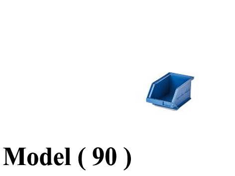 علب تخزين NO F (مو 90) ((علبة تخزين طراز ( 101 ) ازرق 10سم تجارى (W=10,D=16.5,H=8CM)