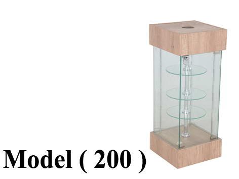 فتارين مكون D (مو 200) فاترينه رباعيه صغيره WA ارو نبراسكا ملمس خشن (W=33.5,D=33.5,H=82.5CM)