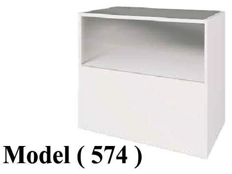 ريونات مكون B (مو 574) ريون عرض 4 ضلفة + توب ورف زجاج ابيض (W=120,D=60,H=110CM)