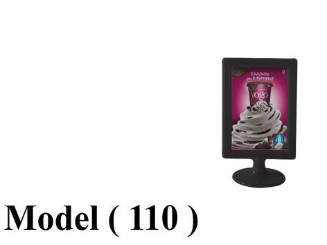 يفط اسعار NO) D) (مو 110) يافطة اسعار  راسى بالقاعدة وغلاف بلاستيك اسود (W=10,H=20CM) A6