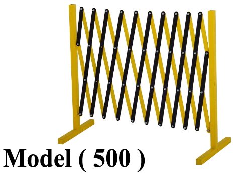 حواجز معدنية B (مو 500) حاجز امنى اصفر*اسود 150 سم (W=150,D=50,H=94CM)