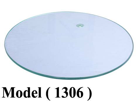 مانيكانات (NO) D (مو 1306) قاعدة مانيكان زجاج سيكوريت شفاف 8 مم قطر 40 سم (DIA=40CM,Th=8MM)