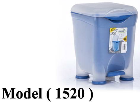 صناديق قمامة D (مو 1520) باسكت قمامة بيور بدواسة وغطاء لبنى 8 لتر (W=21,D=24,H=30CM)